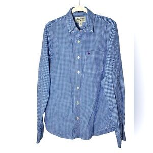 Abercrombie Muscle Check Gingham Button Down Shirt Sz L